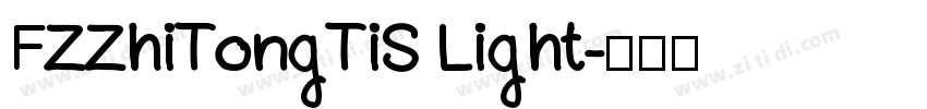 FZZhiTongTiS Light字体转换